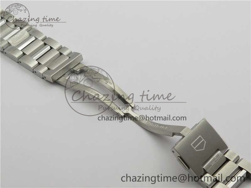 Calibre Heuer 01 Chrono 43mm SS XF 1:1 Best Edition Skeleton Dial Red Hand on SS Bracelet A1887