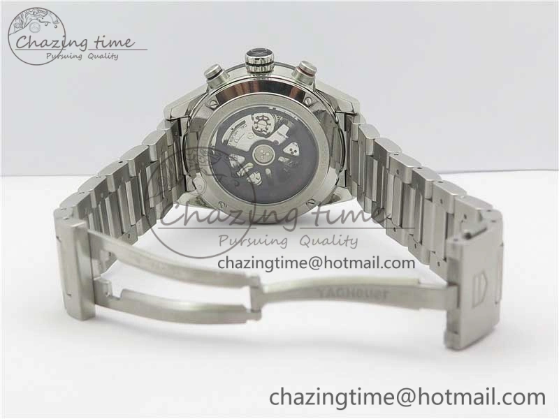 Calibre Heuer 01 Chrono SS XF 1:1 Best Edition Black Dial on SS Bracelet Strap A1887