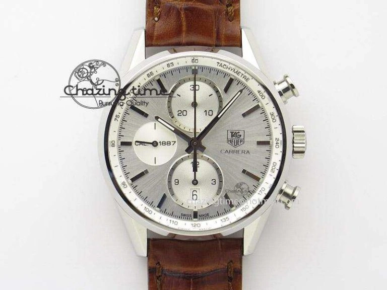 Calibre Heuer 01 Chrono SS PVD XF 1:1 Best Edition Skeleton Dial Red Hand on Red Rubber Strap A1887