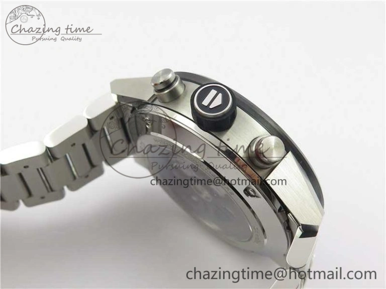 Calibre Heuer 01 Chrono SS PVD XF 1:1 Best Edition Skeleton Dial Red Hand on SS Bracelet A1887