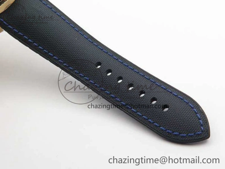 Calibre de Cartier Diver TF 1:1 Best Edition RG Blue Dial On Nylon Black Rubber Strap 23J Movement