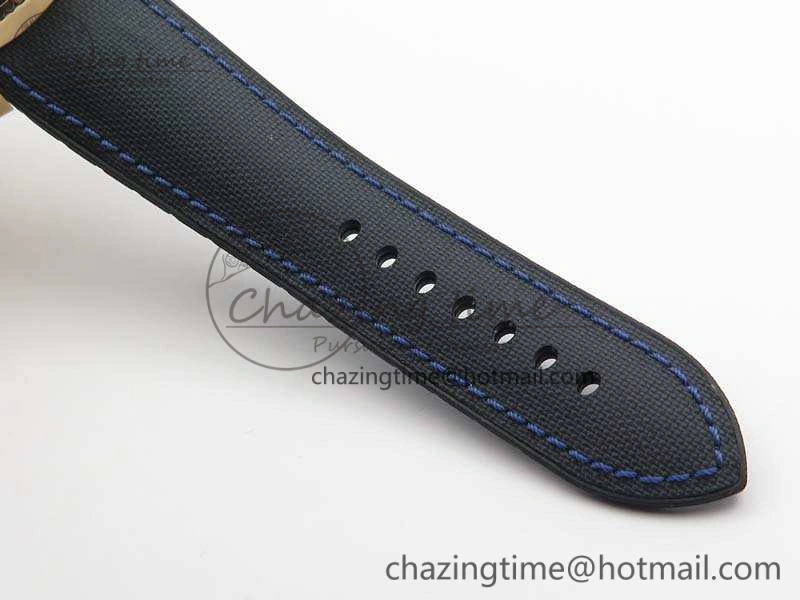 Calibre de Cartier Diver TF 1:1 Best Edition RG Blue Dial On Nylon Black Rubber Strap 23J Movement