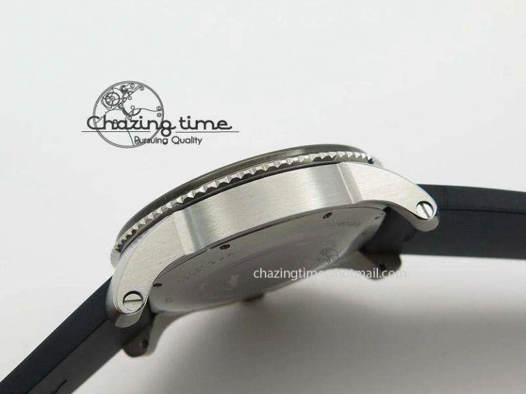 Calibre de Cartier Diver TF 1:1 Best Edition SS Black Dial on Black Rubber Strap MIYOTA Movement