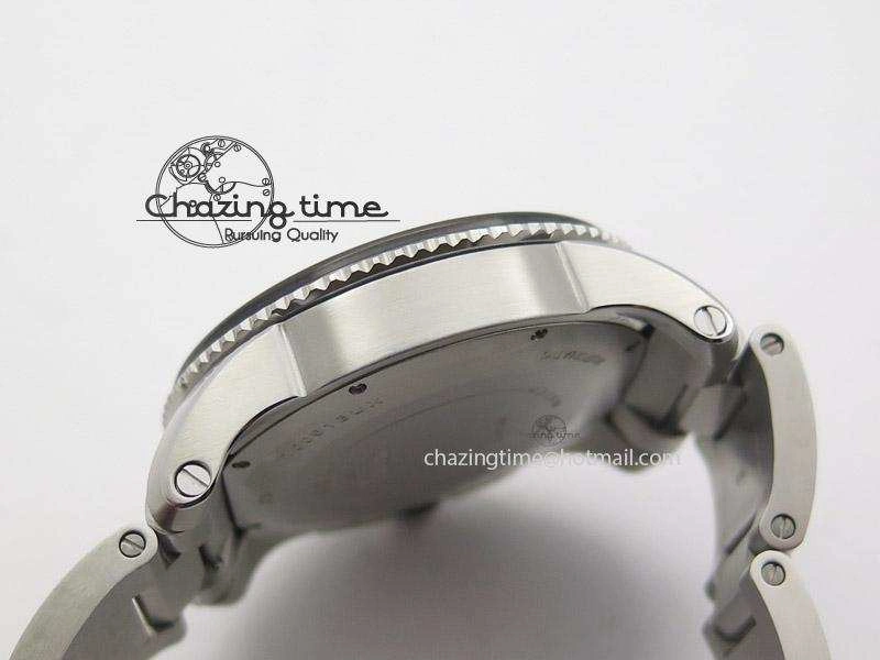 Calibre de Cartier Diver TF 1:1 Best Edition SS Black Dial on SS Bracelet MIYOTA Movement