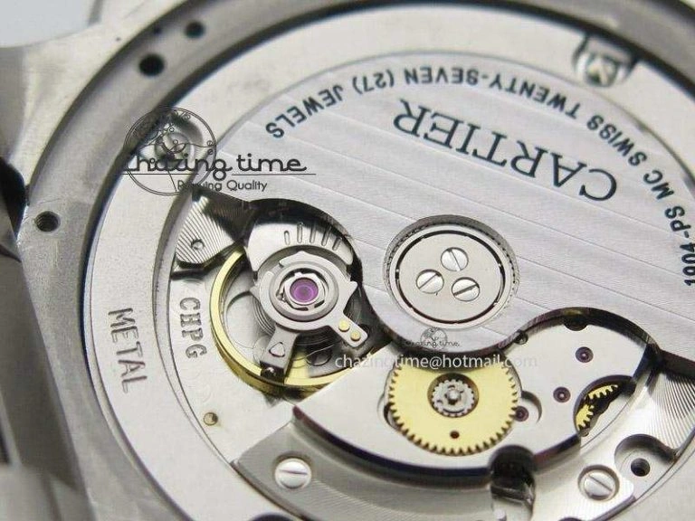 Calibre de Cartier Diver TF 1:1 Best Edition SS Black Dial on SS Bracelet MIYOTA Movement