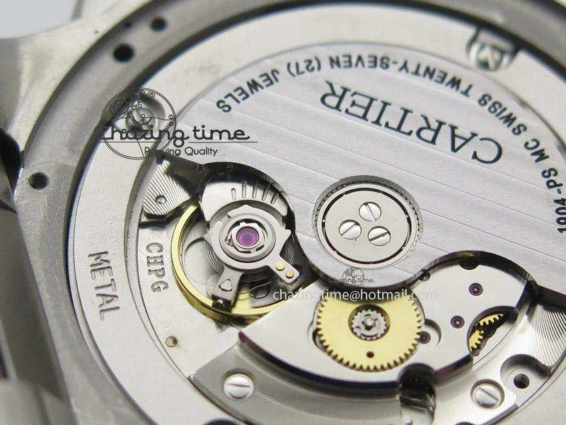 Calibre de Cartier Diver TF 1:1 Best Edition SS Black Dial on SS Bracelet MIYOTA Movement