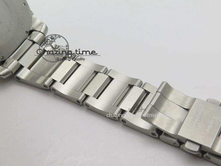 Calibre de Cartier Diver TF 1:1 Best Edition SS Black Dial on SS Bracelet MIYOTA Movement