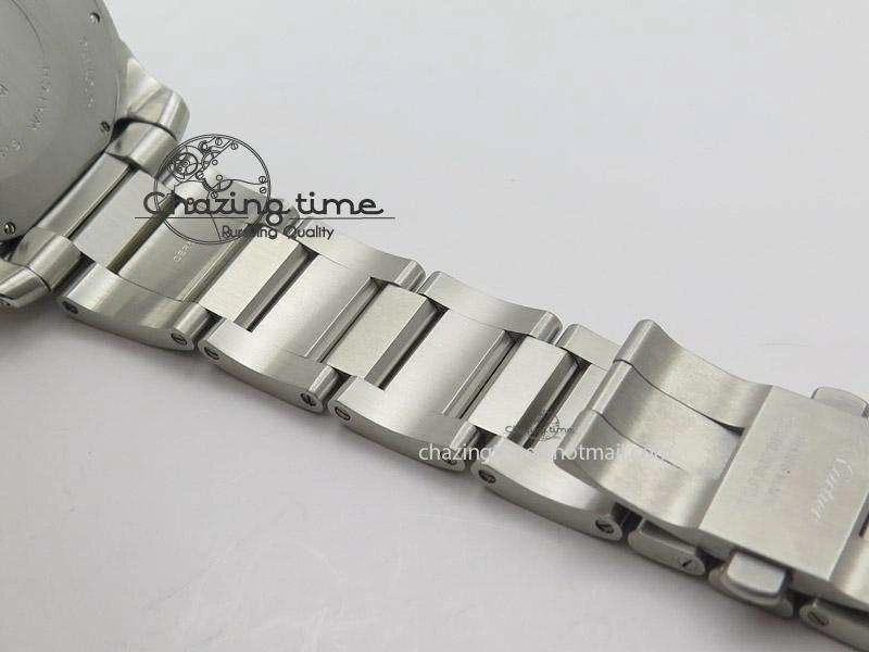 Calibre de Cartier Diver TF 1:1 Best Edition SS Black Dial on SS Bracelet MIYOTA Movement