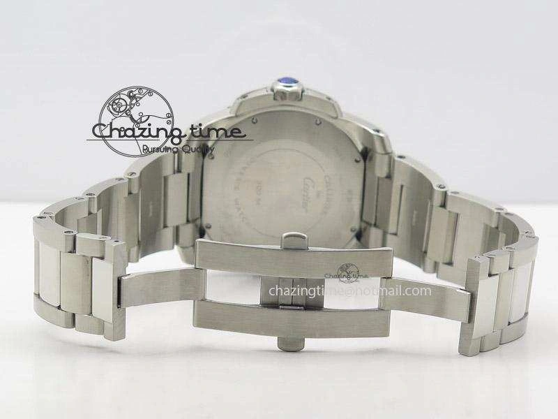 Calibre de Cartier Diver TF 1:1 Best Edition SS Black Dial on SS Bracelet MIYOTA Movement