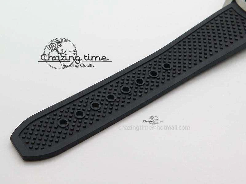 Calibre de Cartier Diver TF 1:1 Best Edition SS White Dial on Black Rubber Strap MIYOTA Movement