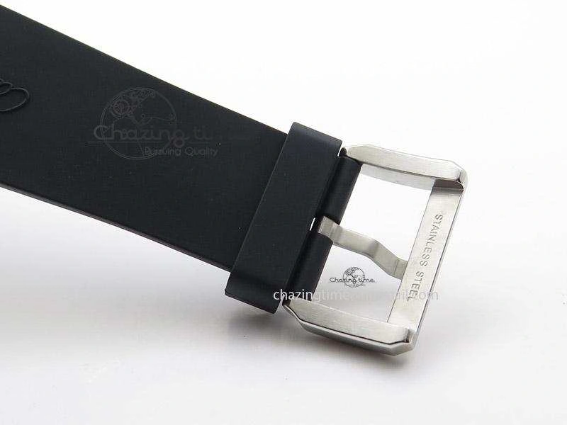 Calibre de Cartier Diver TF 1:1 Best Edition SS RG White Dial on Black Rubber Strap MIYOTA Movement