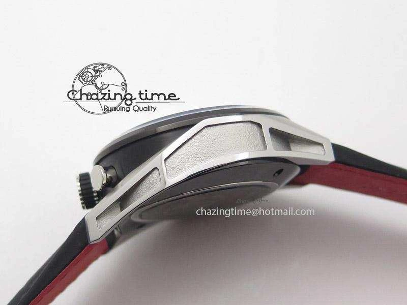Carrera 1887 Chrono V6F 1:1 Best Edition Gray Silver Dial On Black Leather Strap CAL1887