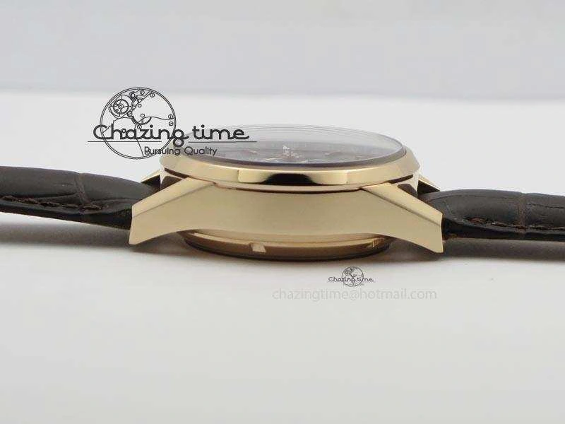 Carrera CAL1887 Chronograph 41mm RG V6F 1:1 Best Edition Gray Dial On Brown Leather Strap CAL1887