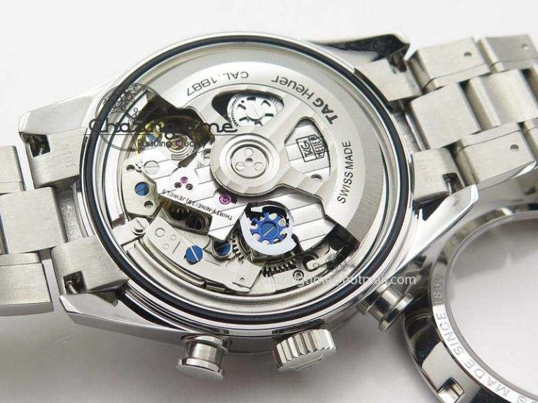 Carrera CAL1887 Chronograph 41mm SS V6F 1:1 Best Edition Blue Dial On SS Bracelet CAL1887