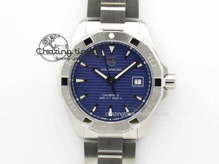 Carrera CAL1887 Chronograph SS V6F 1:1 Best Edition White Dial Blue Markers On SS Bracelet CAL1887