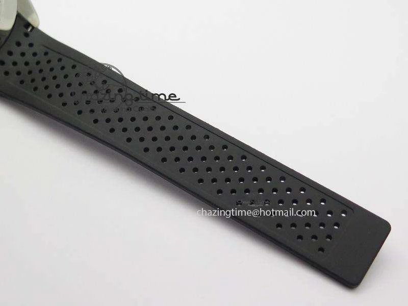 Carrera Calibre 17 SS Black Dial On Black Rubber Strap A7750