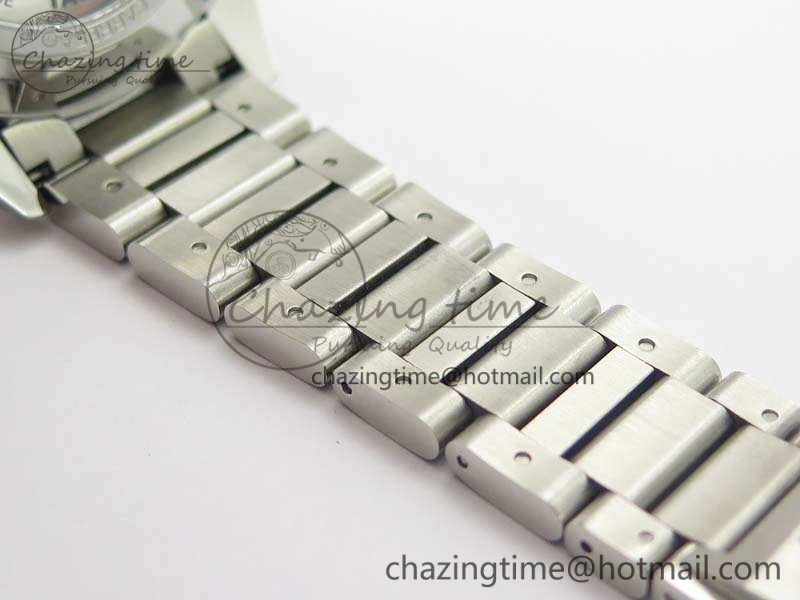 Carrera Calibre 1887 Day-Date SS V6F 1:1 Best Edition Ceramic Bezel Gray Dial On SS Bracelet A7750