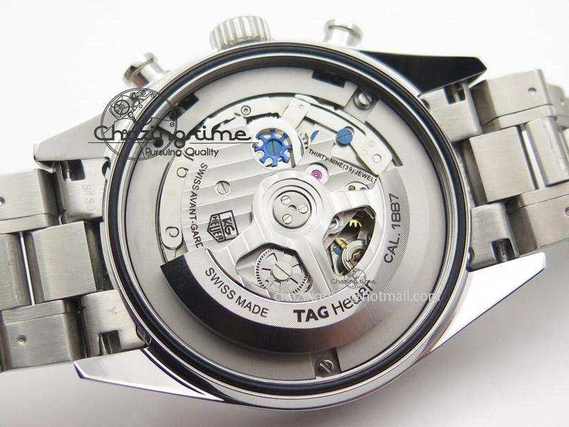 Carrera Calibre 1887 SpaceX Chrono V6F 1:1 Best Edition On SS Bracelet CAL1887
