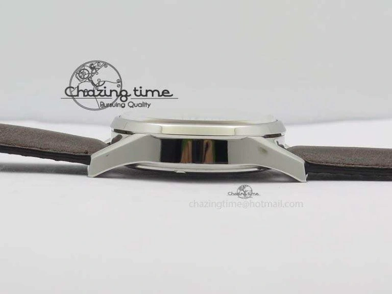 Carrera Day-Date Automatic SS White Dial On Brown Leather Strap A2824