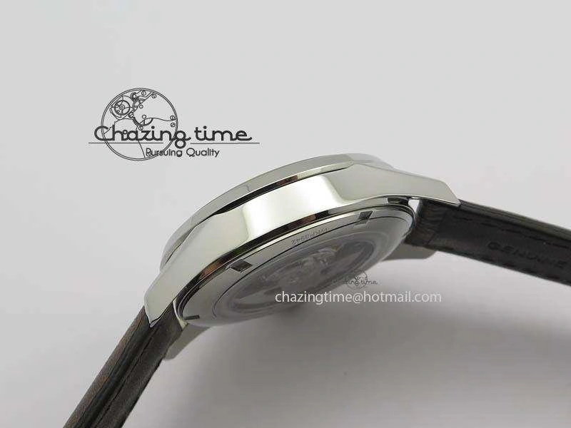 Carrera Day-Date Automatic SS White Dial RG Markers On Brown Leather Strap A2824