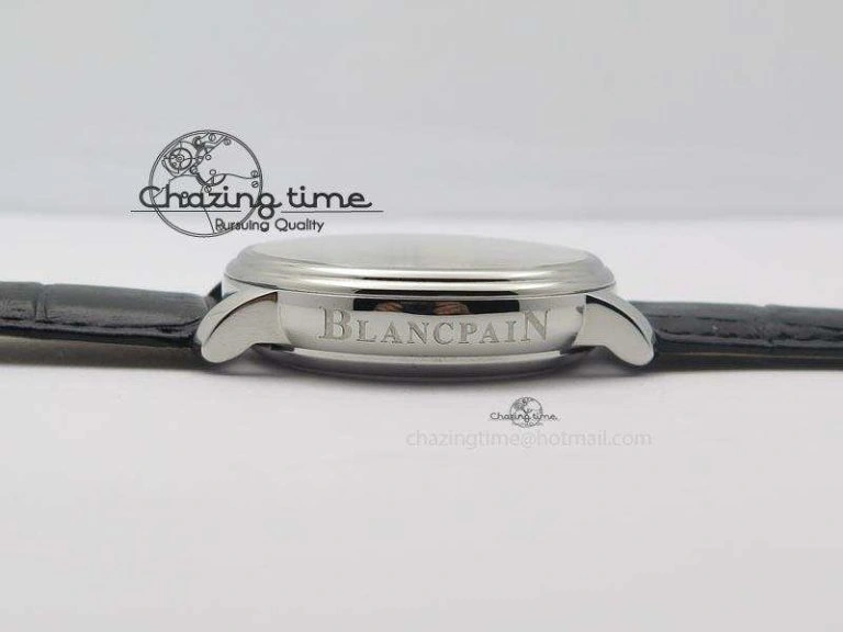 Carrousel Tourbillon SS Caseback White Dial On Black Leather Strap