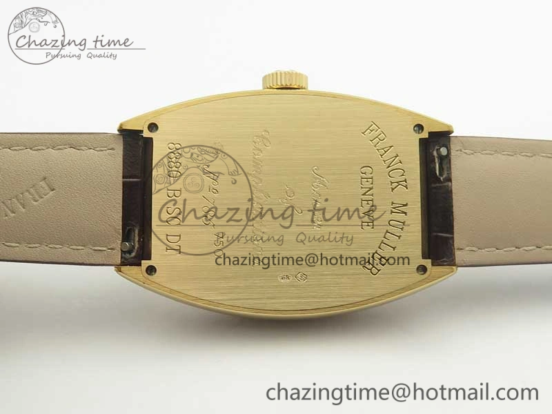 Casablanca 8880 Automatique RG GF 1:1 Best Edition Full Diamonds on Brown Leather Strap A2824