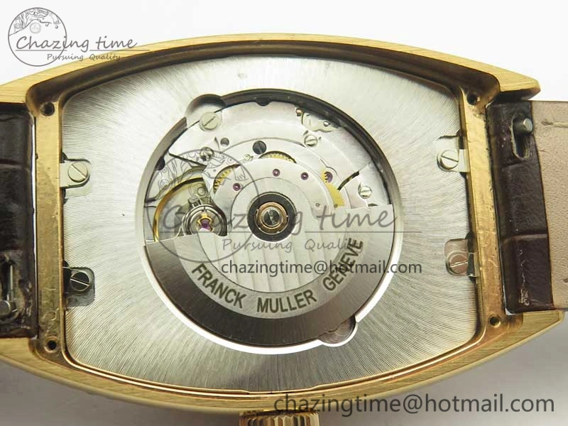Casablanca 8880 Automatique RG GF 1:1 Best Edition Full Diamonds on Brown Leather Strap A2824