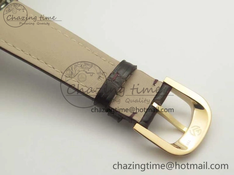 Casablanca 8880 Automatique RG GF 1:1 Best Edition Full Diamonds on Brown Leather Strap A2824