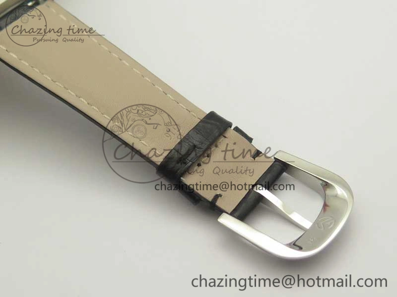 Casablanca 8880 Automatique SS GF 1:1 Best Edition Full Diamonds on Black Leather Strap A2824