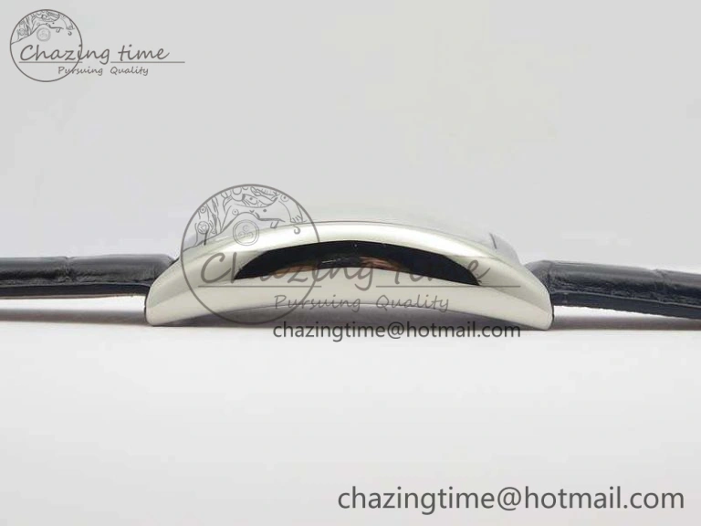 Casablanca Date SS GF 1:1 Best Edition Black Dial On Leather Strap A2824