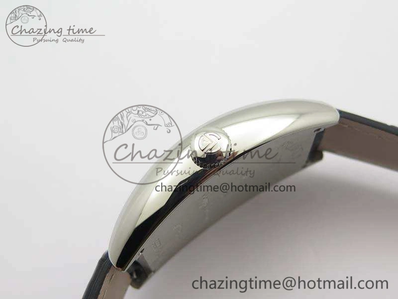Casablanca Date SS GF 1:1 Best Edition Black Dial On Leather Strap A2824