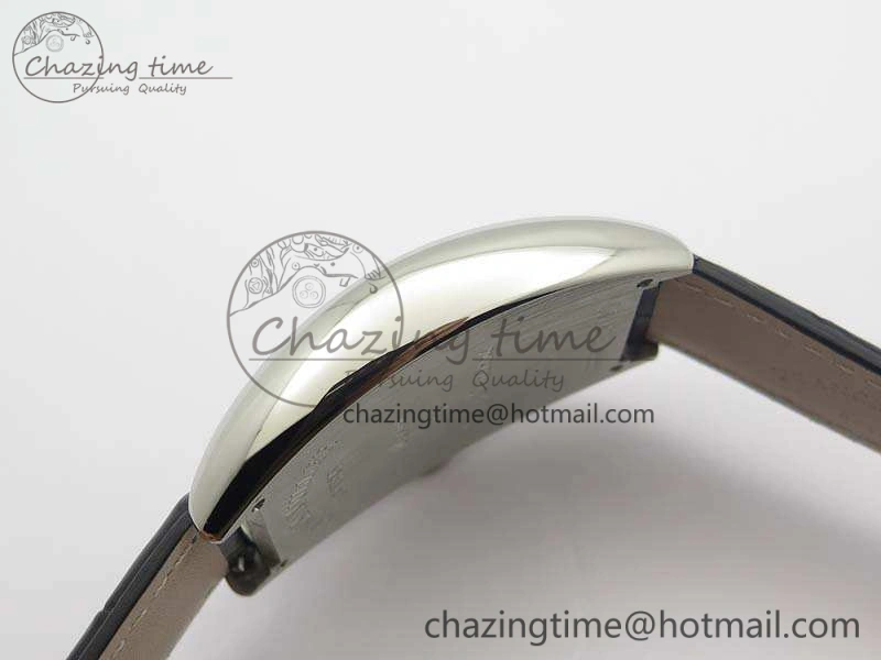 Casablanca Date SS GF 1:1 Best Edition Black Dial On Leather Strap A2824