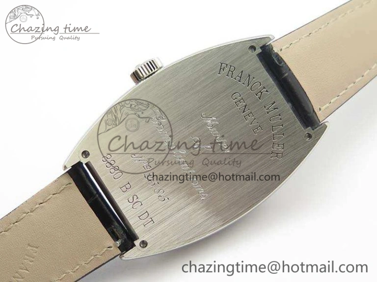 Casablanca Date SS GF 1:1 Best Edition Black Dial On Leather Strap A2824