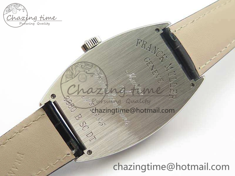 Casablanca Date SS GF 1:1 Best Edition Black Dial On Leather Strap A2824