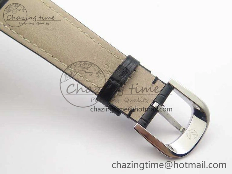 Casablanca Date SS GF 1:1 Best Edition Black Dial On Leather Strap A2824