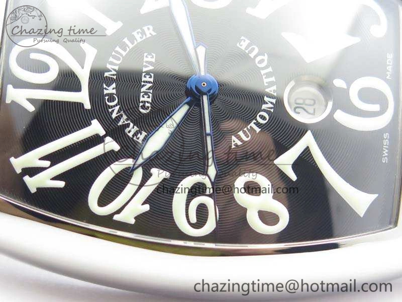 Casablanca Date SS GF 1:1 Best Edition Black Dial On Leather Strap A2824