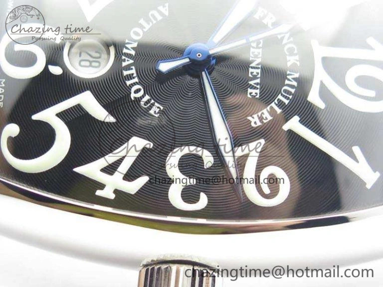 Casablanca Date SS GF 1:1 Best Edition Black Dial On Leather Strap A2824