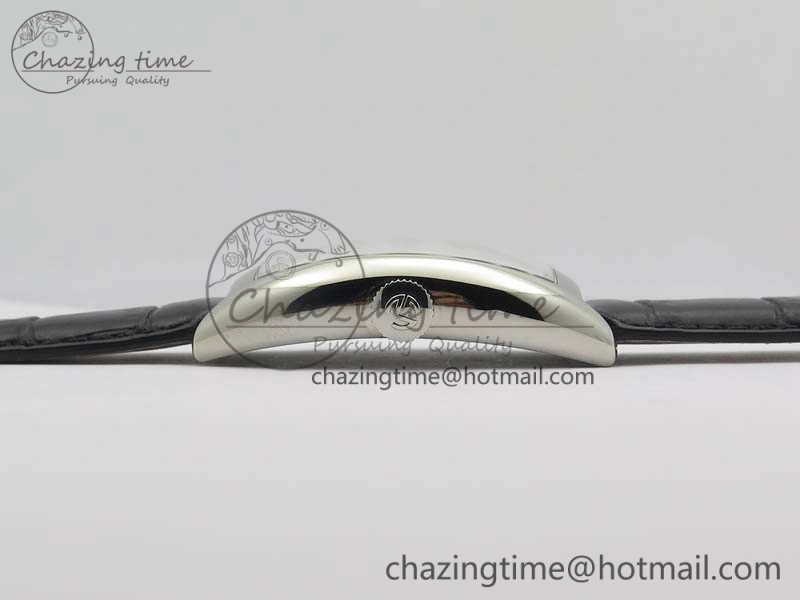 Casablanca Date SS GF 1:1 Best Edition White Dial On Black Leather Strap A2824