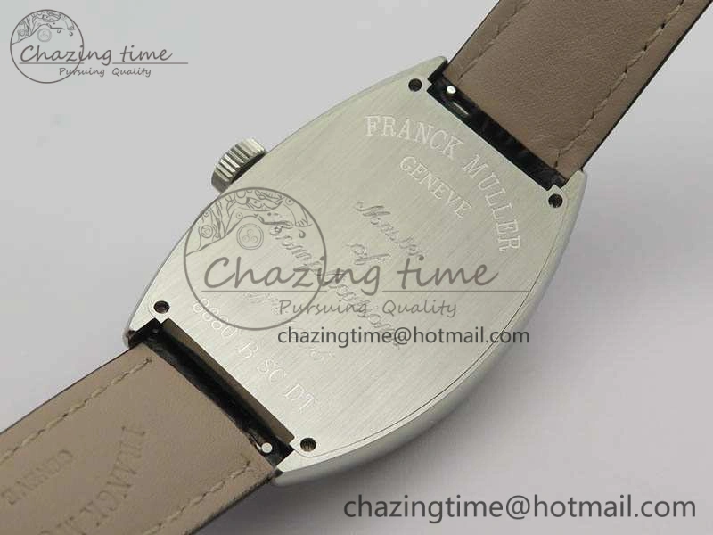 Casablanca Date SS GF 1:1 Best Edition White Dial On Black Leather Strap A2824