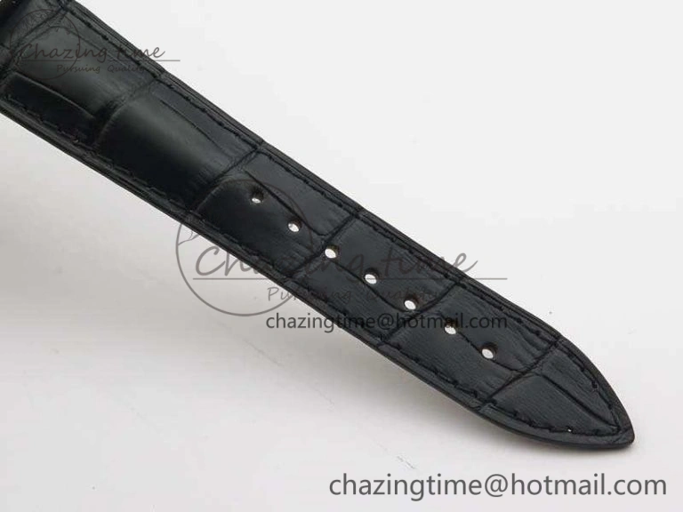 Casablanca SS TW 1:1 Best Edition Black Dial On Black Leather Strap A2824