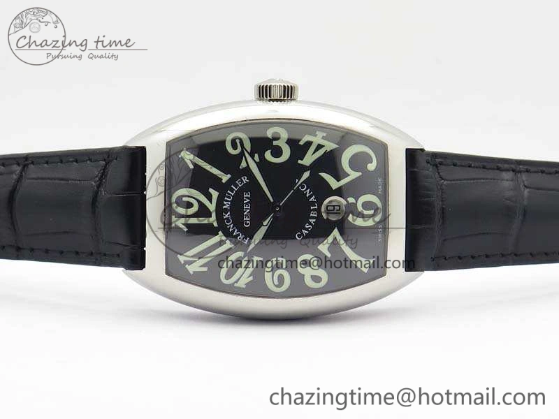 Casablanca SS TW 1:1 Best Edition Black Dial On Black Leather Strap A2824