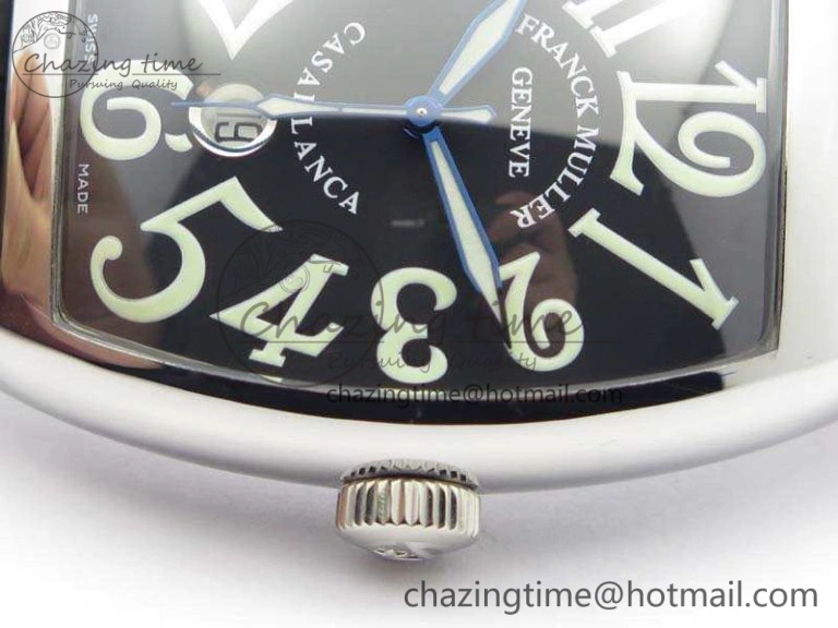 Casablanca SS TW 1:1 Best Edition Black Dial On Black Leather Strap A2824
