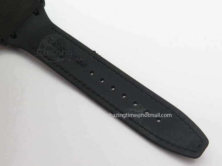 Casablanca VanGuard Forged Carbon Black Dial On Brown Leather Strap A7753
