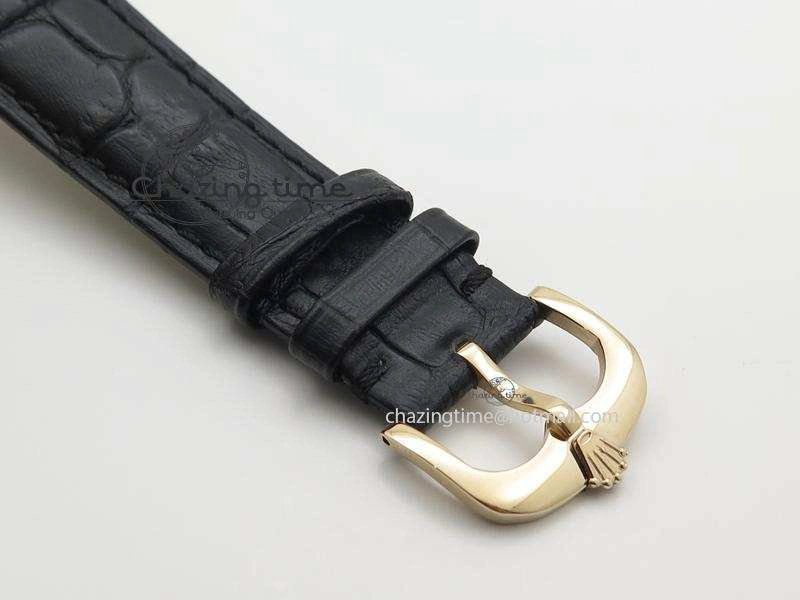 Cellini 50505 RG Pink Dial On Black Leather Strap A2813 BP Maker