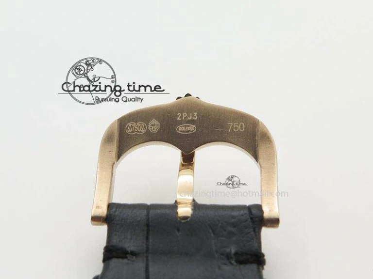 Cellini 50505 RG Pink Dial On Black Leather Strap A2813 BP Maker