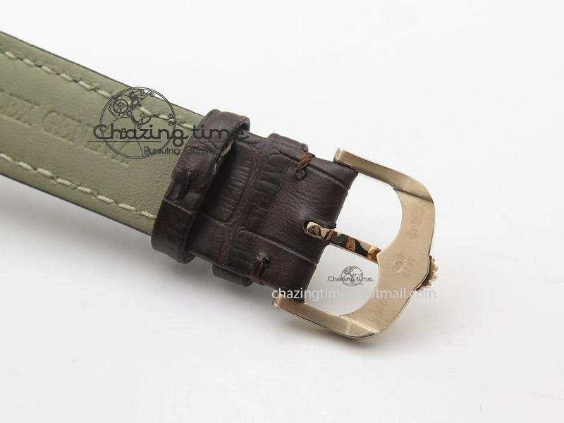 Cellini 50505 RG White Dial on Brown Leather Strap A2824 BP Maker