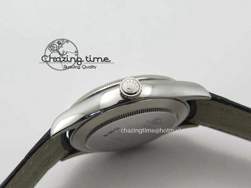 Cellini 50505 SS White Dial on Black Leather Strap A2824 BP Maker