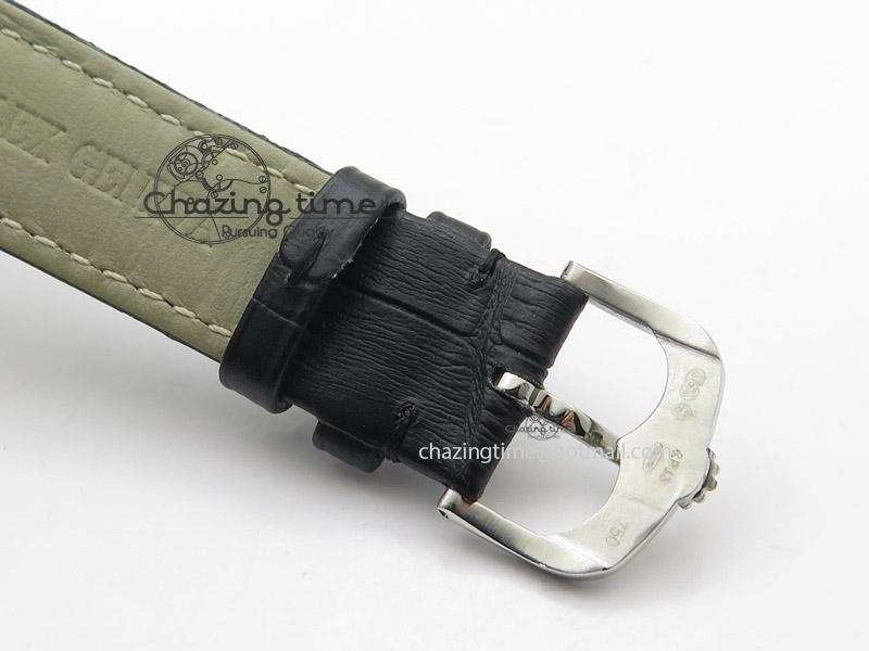 Cellini 50505 SS White Dial on Black Leather Strap A2824 BP Maker