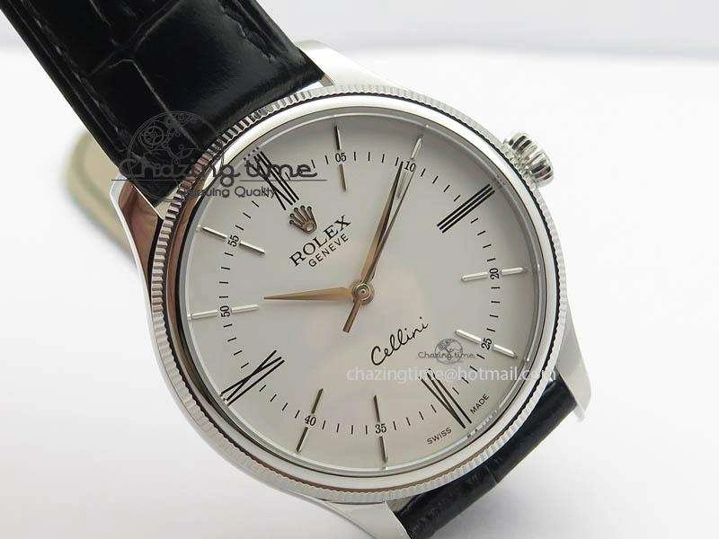 Cellini 50509 MK Best Edition SS White Roman Dial On Black Leather Strap A3121 V3
