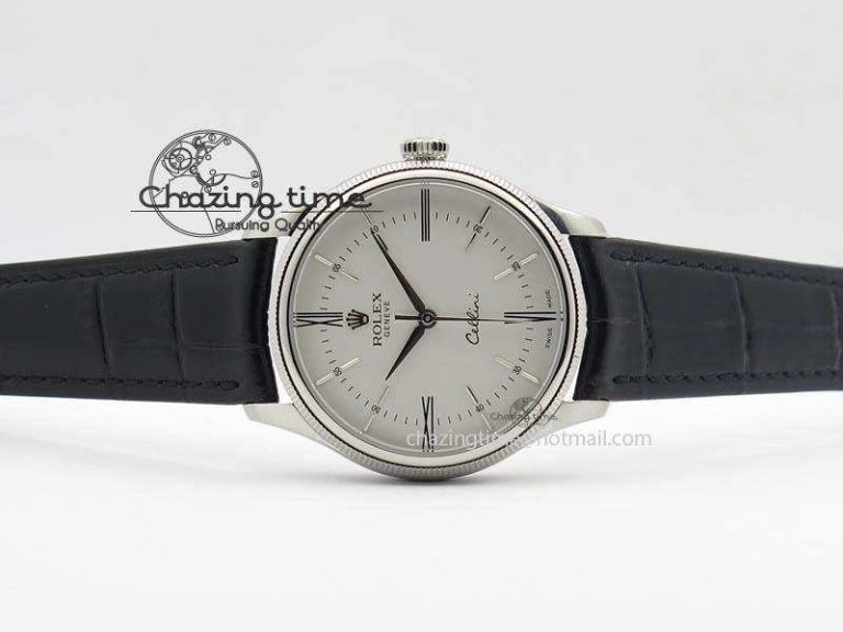 Cellini 50509 MK Best Edition SS White Roman Dial On Black Leather Strap A3121 V3
